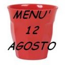 Menù per il 12 agosto