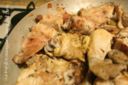 Padellata di pollo e coniglio di ispirazione ligure