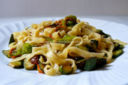 TAGLIATELLE CON BABY ZUCCHINE E FIORI DI ZUCCA