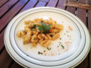 Gnocchetti sardi freschi, aglio, olio e pimenton