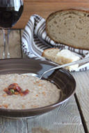 Zuppa di Grano Saraceno con Pane Integrale