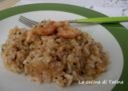 Risotto con salsa di gamberi