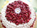 TORTA CON FRAGOLINE E CREMA
