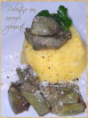 Polentine con carciofi ripassati