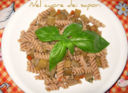 Fusilli di farro integrale con melanzane e basilico