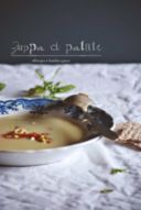 Zuppa di patate all'acqua (con zucca scottata e basilico greco)