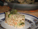Spadellata di miglio con broccoli e mandorle