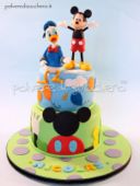 Torta Playhouse Disney la casa di Topolino: Topolino e Paperino tridimensionali