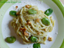 La ricetta dell'amicizia: Spaghetti con pesto di fave e noci