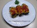 RICETTE DI PRIMAVERA .... INVOLTINI DI MELANZANE ...