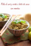 Pollo al curry verde e latte di cocco