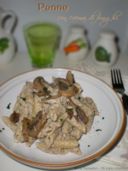 Penne con crema di funghi