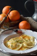 RAVIOLI SALMONE E ARANCIA