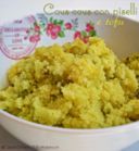 Cous cous con piselli e tofu