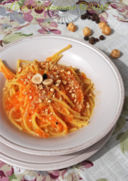 La Fideuà di Terra con Zucca, Nocciole e Pimento!!!