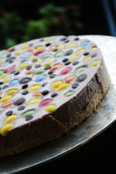 Cheesecake al cacao ed m&m.