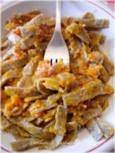 Pizzoccheri al sugo di zucca e salsiccia