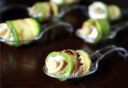 fusilli integrali e zucchini finger food