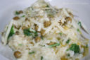 Risotto piselli e rucola