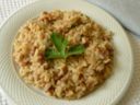 Risotto con salsiccia e stracchino