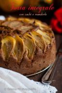 Torta integrale con cachi e mandorle