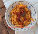 Riccioli alla crema di peperoni