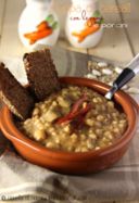 Zuppa di cereali con legumi e porcini