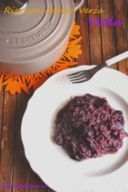 Risotto con cavolo verza viola