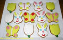 Biscotti farfalle, tulipani e coniglietti