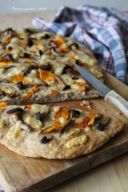 Focaccia integrale ai sapori d'autunno