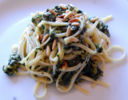 Linguine agli spinaci e pinoli