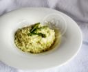 Risotto agli asparagi e formaggio caprino