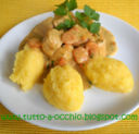 Romania - Tocanita de pui cu mamaliga (Pollo brasato con polenta)