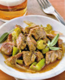 Spezzatino di spalla alla birra.
