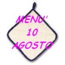 Menù per il 10 agosto