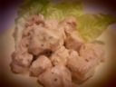 Spezzatino di petto di pollo in crema d'avena