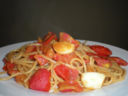 Spaghetti Integrali con Pomodorini e Alici in salsa piccante