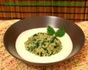 WHB #427 - Risotto alle ortiche con salsa ai formaggi