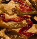 Focaccia ai peperoni  grigliati