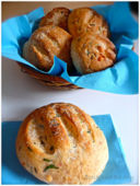 pane con erba cipollina, prosciutto e grana padano!!!