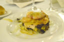 TORTINO GRATINATO DI VERDURE E PESCE SPADA