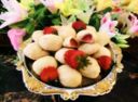 Biscotti con ripieno di fragole, senza uova e burro
