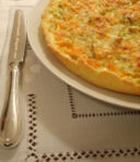 Quiche  (o presunta tale!) con porri e Mimolette