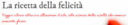 Food Blogger Interviews – Guest Blog: La Ricetta della Felicità