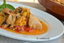 Bocconcini di pollo ai peperoni