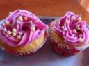 ***CUPCAKE ALLA CREMA ROSA***
