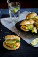 Piccoli e deliziosi hamburger di salmone e  il mio primo portfolio fotografico