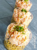 Tartare di Salmone con Insalata di Lenticchie
