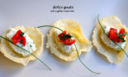 mousse di baccalà su polentine e coupelle di parmigiano = MTC
