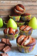 Muffin pere e cioccolato
